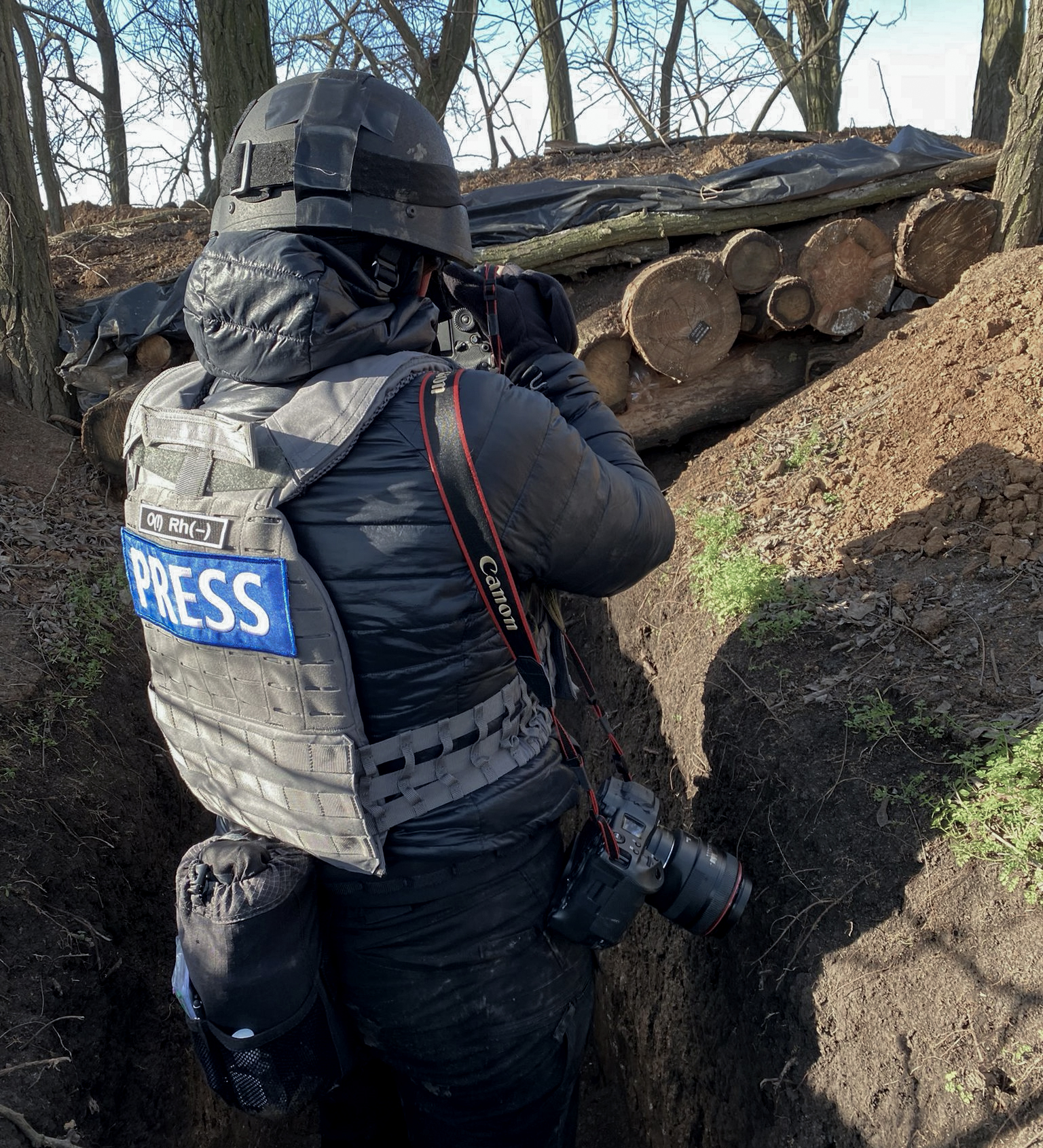 Journalist in the field